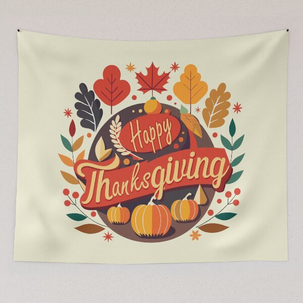 Item preview, Festive Thanksgiving Autumn Celebration designed and sold by AgarutanPrint.