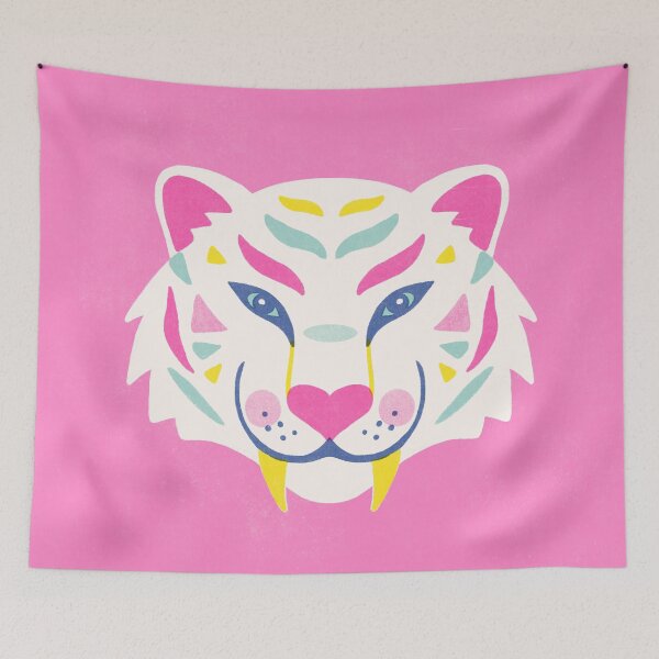 Item preview, Candy Stripes Tiger designed and sold by Midnight Coffee.