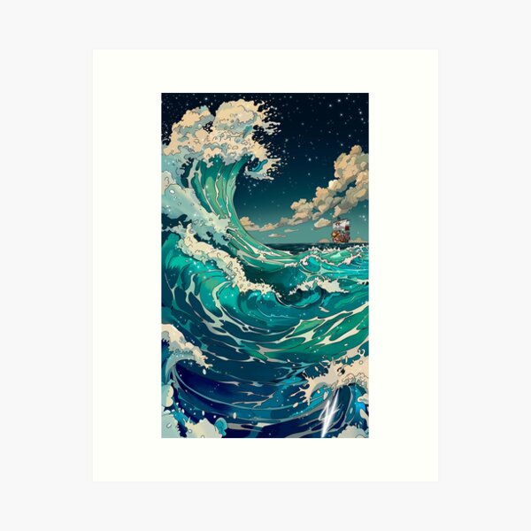 Item preview, Rocky Waves  designed and sold by DailyAnimeArt.