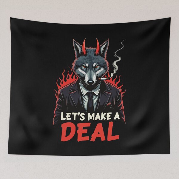 Item preview, Deal With The Devil Wolf. Let's Make a Deal designed and sold by twisted-dot.