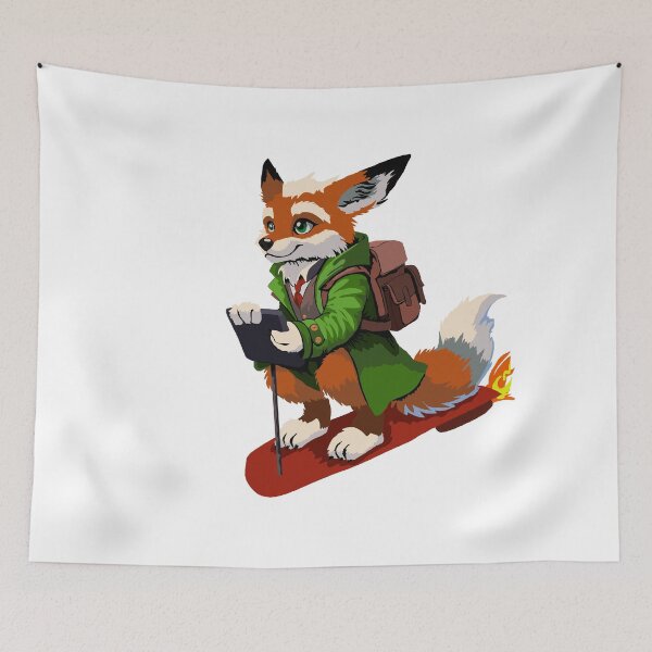 Item preview, Hoverboard Fox Guy designed and sold by KlakkDrawsStuff.