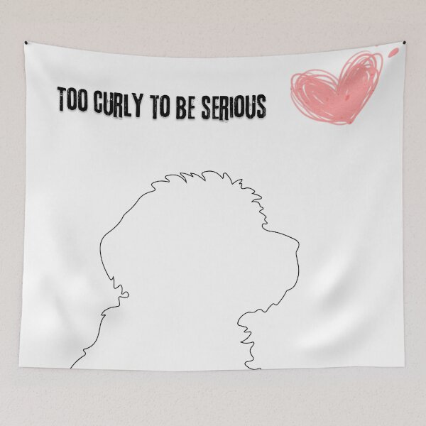 Item preview, Too Curly to be Serious designed and sold by OliTaArt.