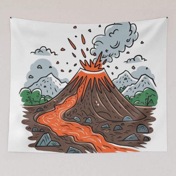 Item preview, Explosive Volcanic Eruption: Nature's Fiery Power designed and sold by XquisiteFashion.