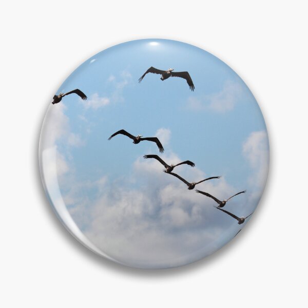 Item preview, V-shaped Flying Pelicans  designed and sold by Cynthia48.