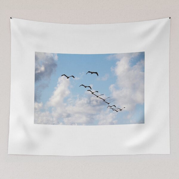 Item preview, V-shaped Flying Pelicans  designed and sold by Cynthia48.