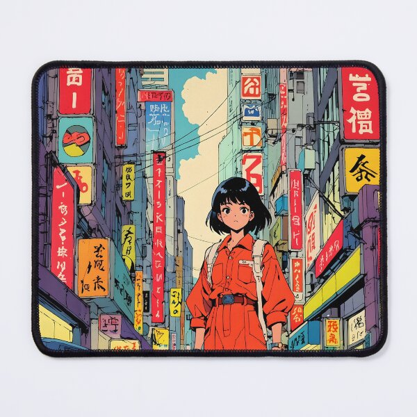 Item preview, Cute 80s Retro Anime Girl Tokyo Japan Vintage Travel designed and sold by Retro-Anime9.