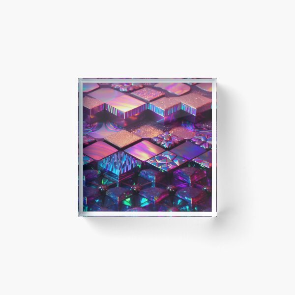 Item preview, Iridescent Rose Gold Mosaic designed and sold by BubbleGalaxy.