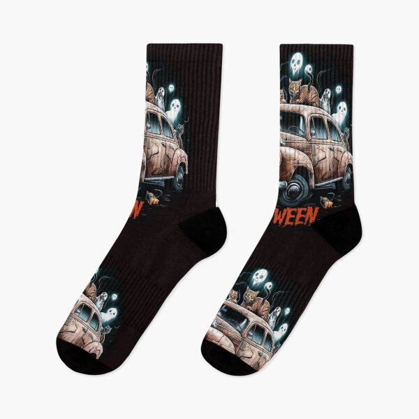 Item preview, Spooky Cats, and Dogs on a Ghost Car Ride – Halloween Ready Design designed and sold by asprse.