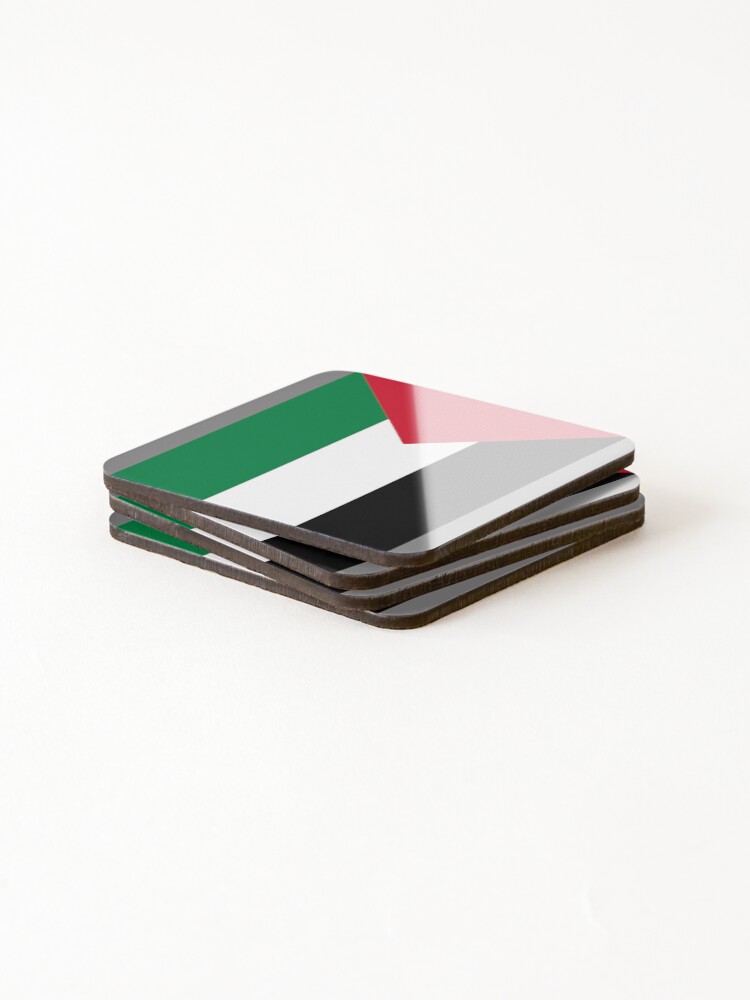 Thumbnail 4 of 5, Coasters (Set of 4), Palestinian flag designed and sold by RoxyTrash.