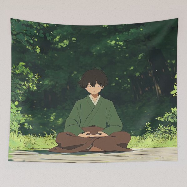 Item preview, Zen meditation | Anime style designed and sold by ComicsFactory.