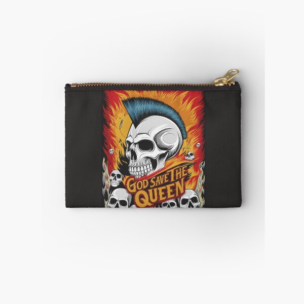 Item preview, Anarchy in the U.K." Punk Rock Poster with Mohawk Skull and Fiery Chaos Design designed and sold by paulo silveira.