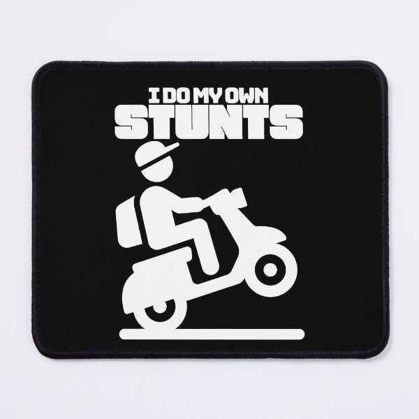 Item preview, I Do My Own Stunts, White designed and sold by UNK-Fatigues.