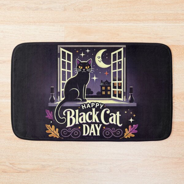 Item preview, Black Cat Day: Luck in Every Step designed and sold by GlowUpLook.