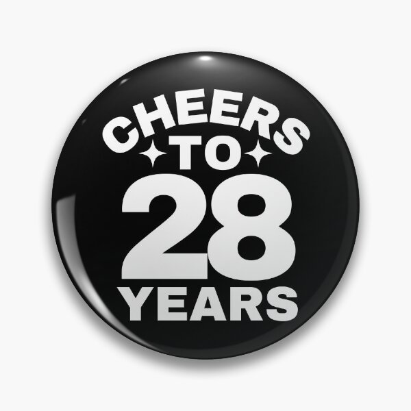 Item preview, Cheers to 28 Years - Birthday or Anniversary Celebration designed and sold by highflycrafts.