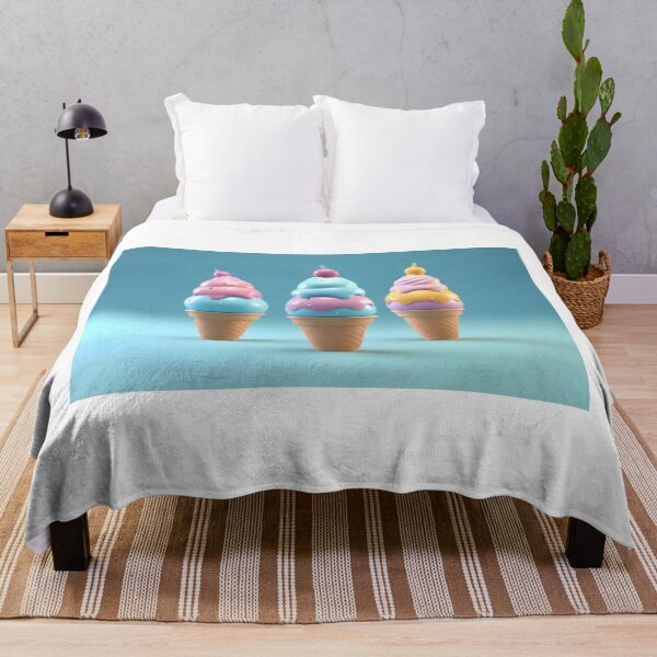 Artikelvorschau, KAWAII NIEDLICHE BUNTE PASTELL-REGENBOGEN-EISTÜTEN entworfen und verkauft von Arts4U.