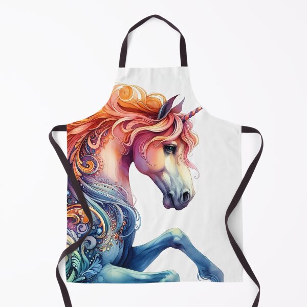 Artikelvorschau, Lebendiges Einhorn in einem Wirbel aus Farbe und Anmut entworfen und verkauft von Vitalka-uk.