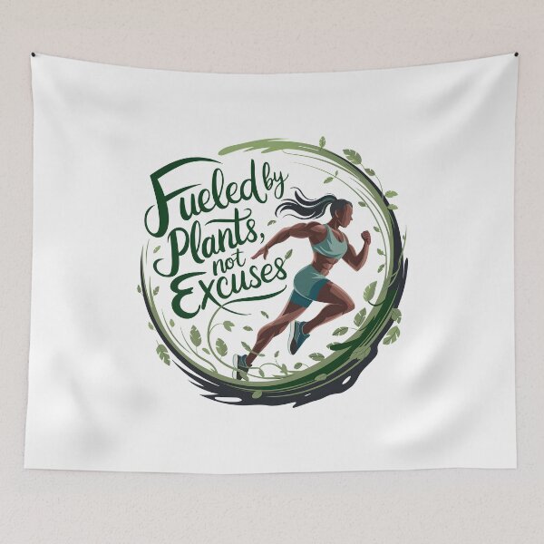 Item preview, Fueled By Plants, Not Excuses designed and sold by Wegetees.