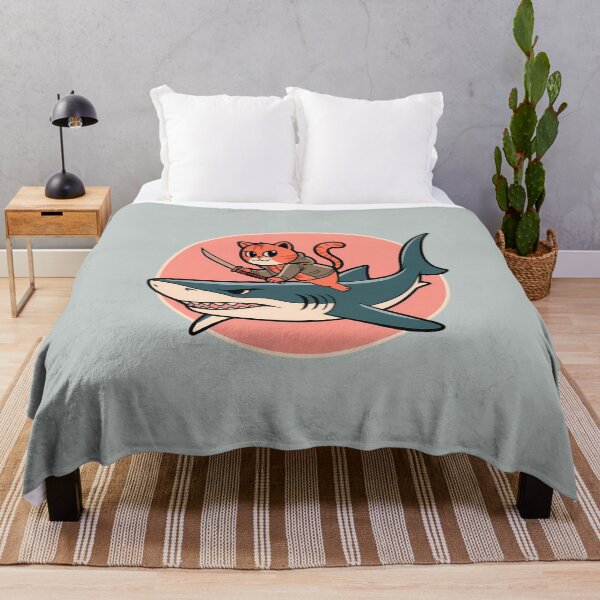 Item preview, Katana Cat On A Shark designed and sold by CraftMiller.