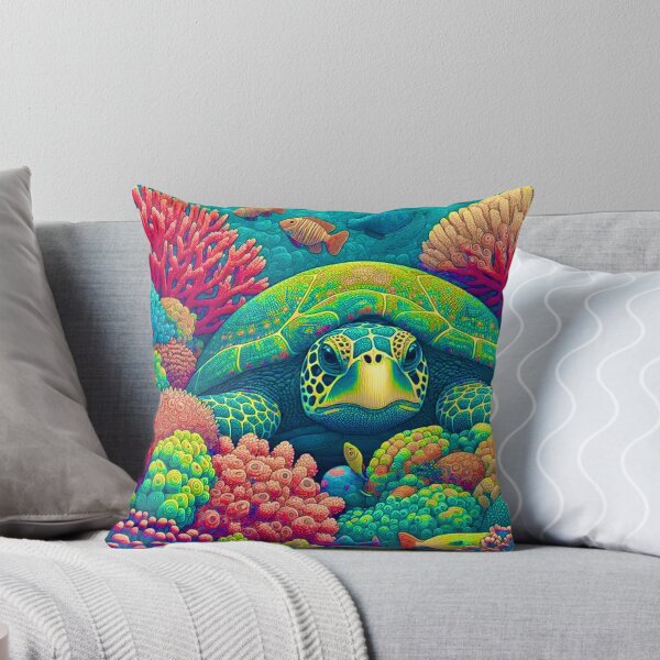 Item preview, Sea Turtle in Coral designed and sold by Myra365Art.