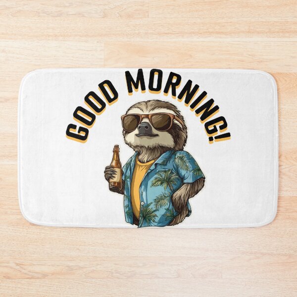 Item preview, Sloth - Good Morning! (with Black Lettering) designed and sold by VelvetRoom.