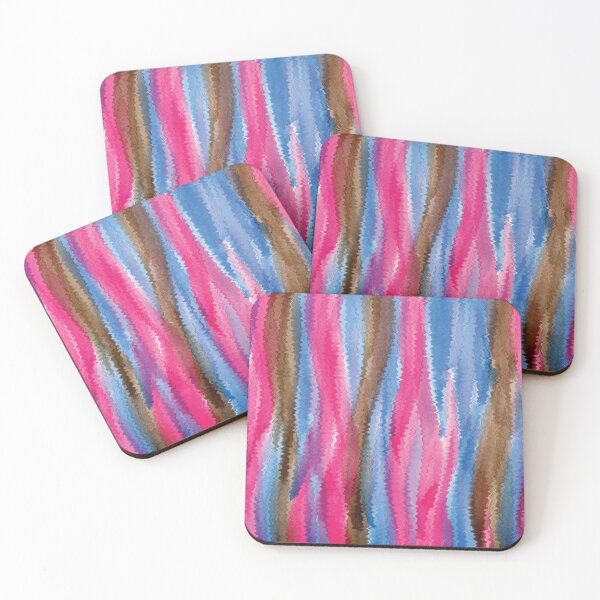Item preview, Pink Blue Brown Groovy Zigzag  designed and sold by Alexandria Levin.