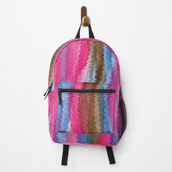 Item preview, Pink Blue Brown Groovy Zigzag designed and sold by Alexandria Levin.