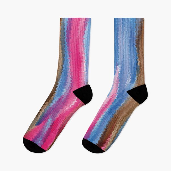 Item preview, Pink Blue Brown Groovy Zigzag  designed and sold by Alexandria Levin.