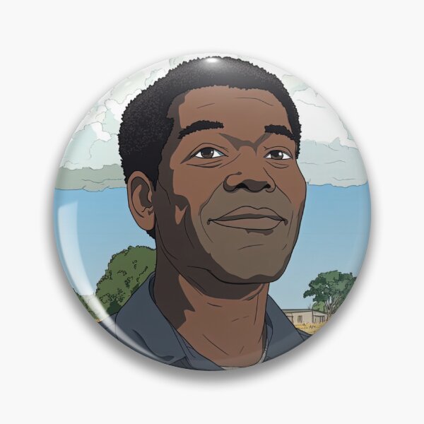 Item preview, Zimbabwean man, portrait | Anime style designed and sold by ComicsFactory.