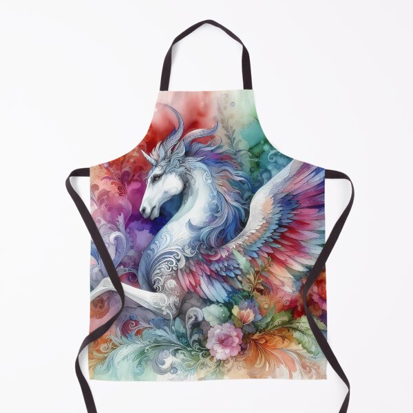 Item preview, Floral Pegasus in a Burst of Vibrant Color designed and sold by Vitalka-uk.