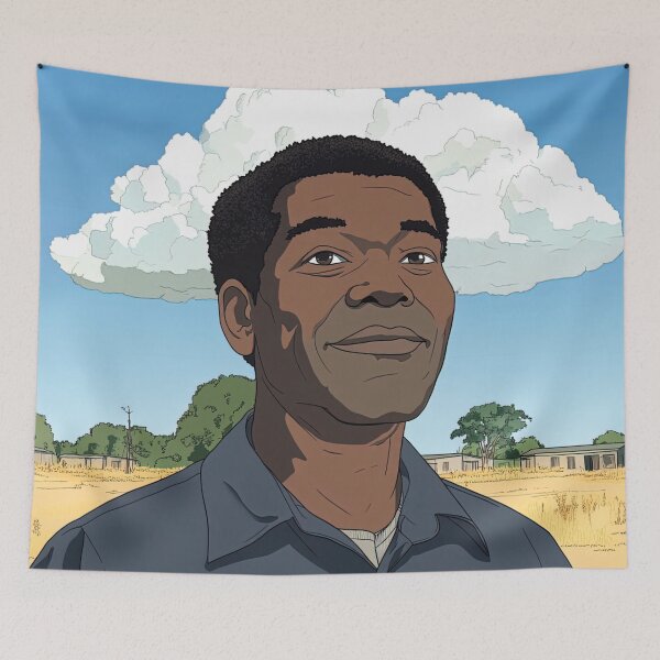Item preview, Zimbabwean man, portrait | Anime style designed and sold by ComicsFactory.