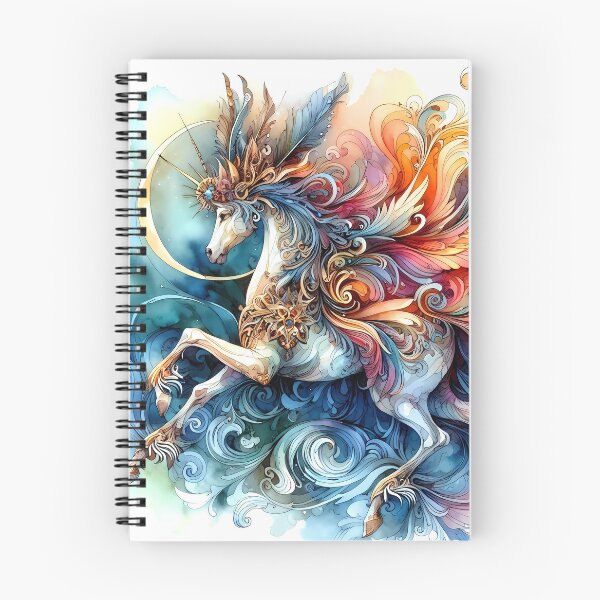 Item preview, Celestial Unicorn with Radiant Plumes of Color designed and sold by Vitalka-uk.