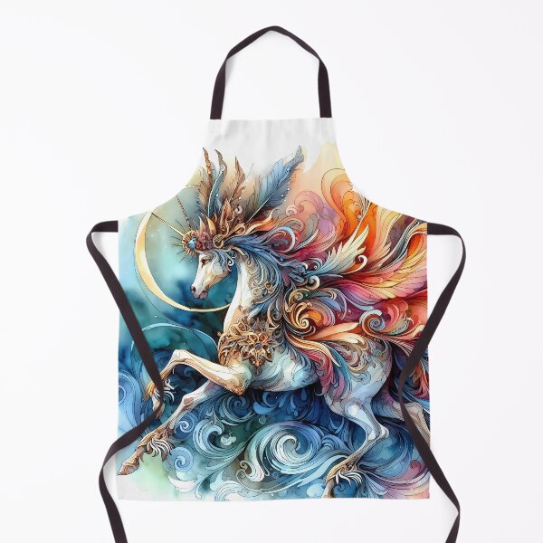 Item preview, Celestial Unicorn with Radiant Plumes of Color designed and sold by Vitalka-uk.