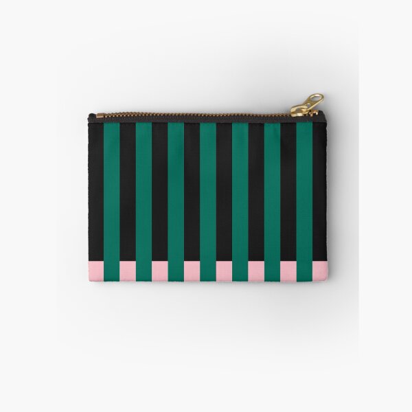 Item preview, Minimal Geometric Rectangles Lines 02 | Abstract Pattern Mid Century Stripes Black Green Pink Coastal designed and sold by MarleneCanto.