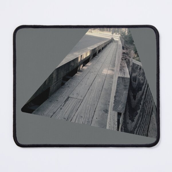 Item preview, Small Town Bridge Photograph with Geometric Shape Minimalism Design Natural Art designed and sold by DandelionTee.