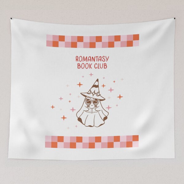 Item preview, Romantasy book club cute ghost designed and sold by bloominmoonart.