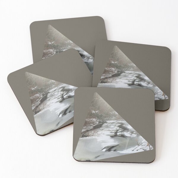 Item preview, Frozen Lake Photograph with Geometric Shape Minimalism Design Natural Art designed and sold by DandelionTee.