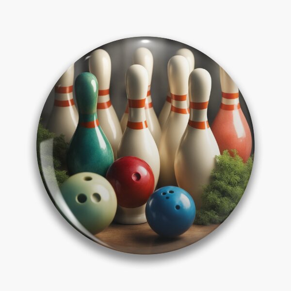 Item preview, Free Photo of Bowling Pins and Ball Arrangement – Striking Sports Visual designed and sold by hjian8219.