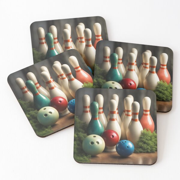 Item preview, Free Photo of Bowling Pins and Ball Arrangement – Striking Sports Visual designed and sold by hjian8219.