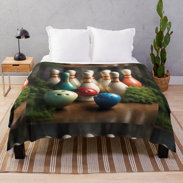 Item preview, Free Photo of Bowling Pins and Ball Arrangement – Striking Sports Visual designed and sold by hjian8219.