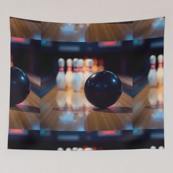 Item preview, Free Photo of Bowling Pins and Ball Arrangement – Striking Sports Visual designed and sold by hjian8219.
