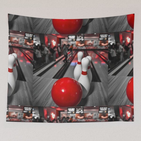 Item preview, Free Photo of Bowling Pins and Ball Arrangement – Striking Sports Visual designed and sold by hjian8219.