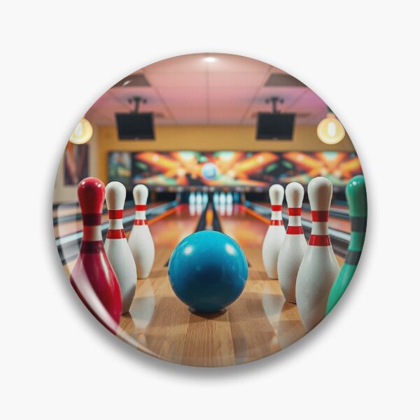 Item preview, Free Photo of Bowling Pins and Ball Arrangement – Striking Sports Visual designed and sold by hjian8219.