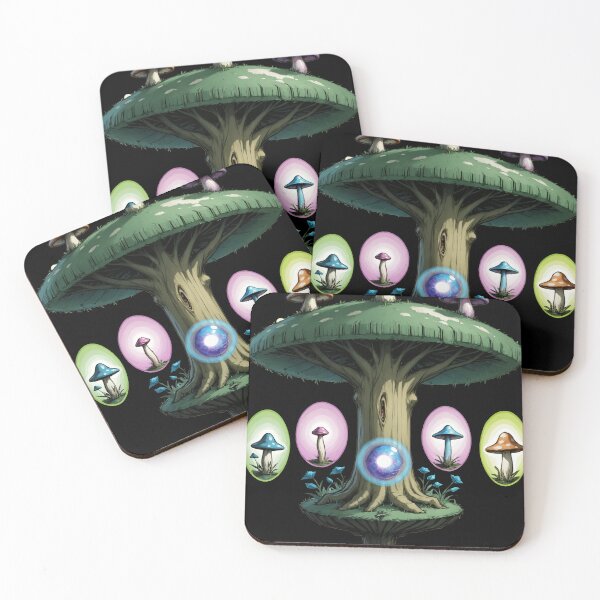 Item preview, Trippy Witchy crystal Magic Mushrooms Alter designed and sold by Arcane  Adorable.