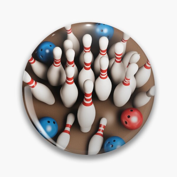 Item preview, Free Photo of Bowling Pins and Ball Arrangement – Striking Sports Visual designed and sold by hjian8219.