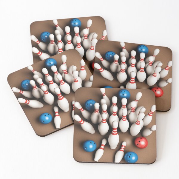 Item preview, Free Photo of Bowling Pins and Ball Arrangement – Striking Sports Visual designed and sold by hjian8219.