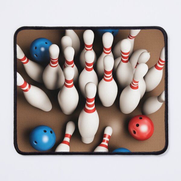 Item preview, Free Photo of Bowling Pins and Ball Arrangement – Striking Sports Visual designed and sold by hjian8219.