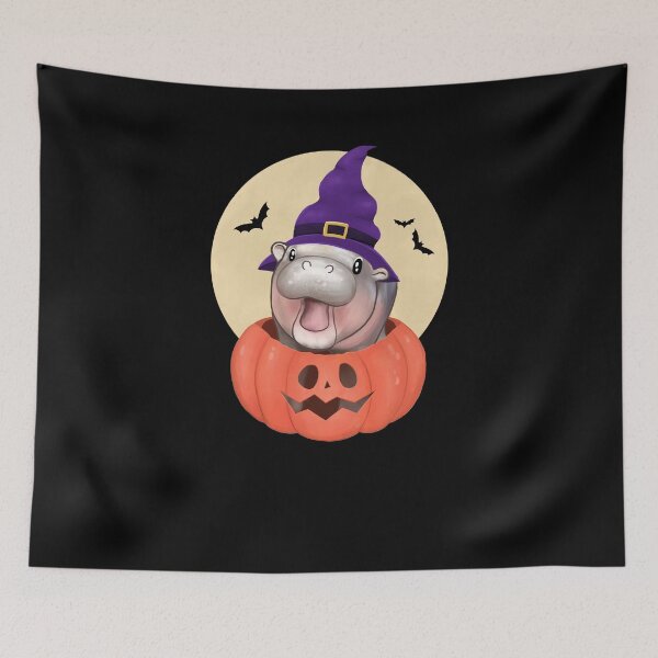 Item preview, Pygmy Hippo Halloween designed and sold by GosiaArtGarden.