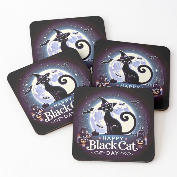 Item preview, Happy Black Cat Day. Proud to Be a Black Cat Lover designed and sold by GlowUpLook.