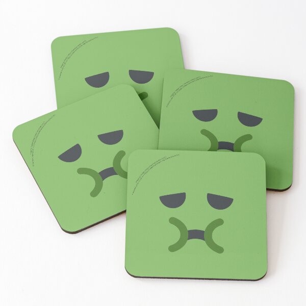 Item preview, Nauseated Face Emoji designed and sold by VeryRandomShop.