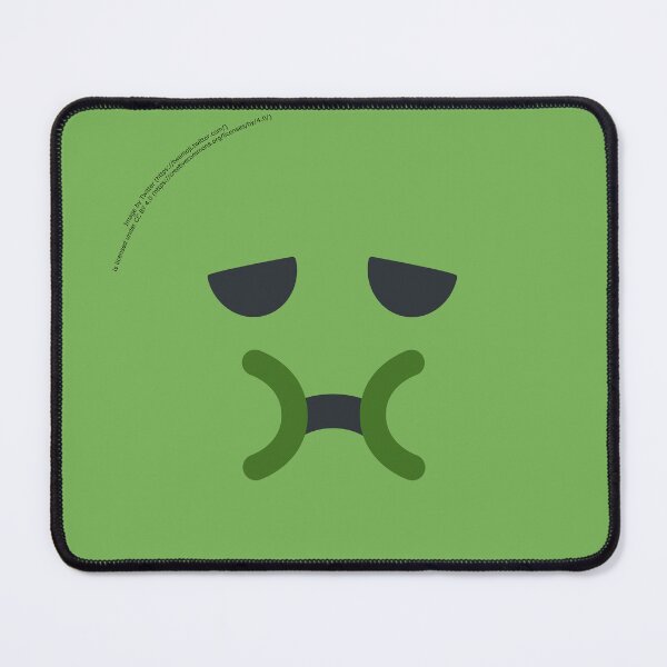 Item preview, Nauseated Face Emoji designed and sold by VeryRandomShop.